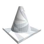 White Sparkles raffic Cone code:Y7S 5R$