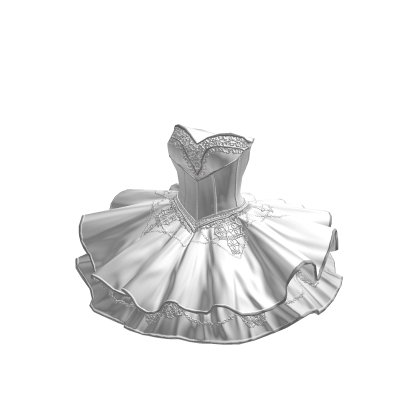 ♾️ White graceful court dress thumbnail