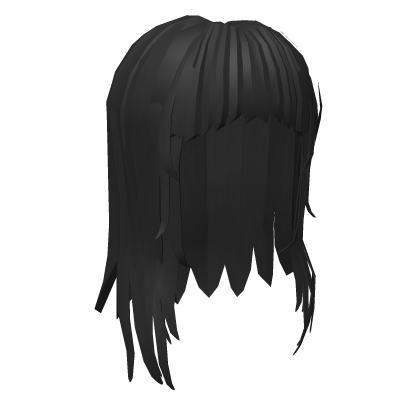 Black Straight Girl Hair Roblox item