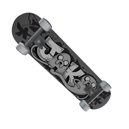 Jake The Dog Adventure Time Grey Skateboard