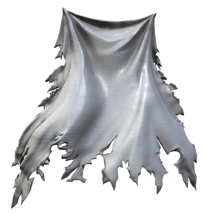 Tattered Cape White