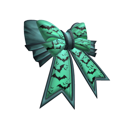 Halloween bow hairclip [Teal]
