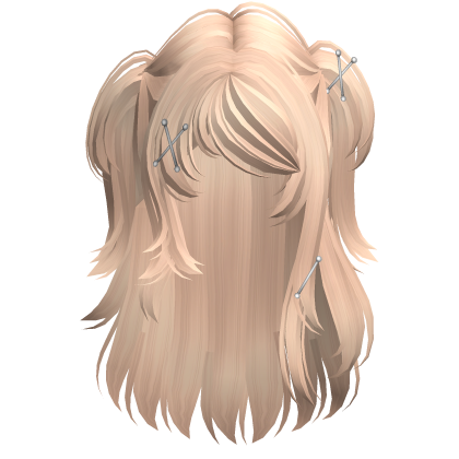 Emo Scene Spikey Girl w/ Piercings Hair (Blonde) Roblox item