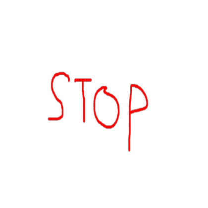STOP (red) graffiti Roblox decal