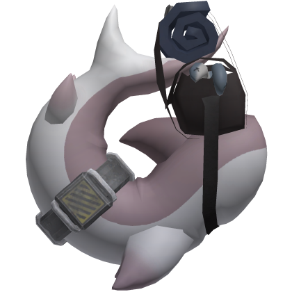 shark tail with bag (red)
