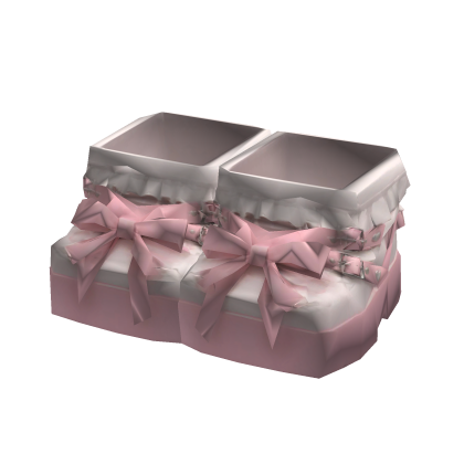 Cute Pink Coquette Bow Shoes