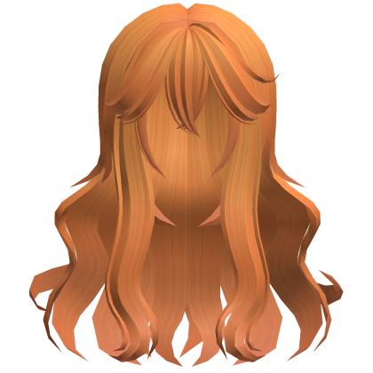♡ ꒰ fluffy anime orange moe wavy hair ꒱ ♡