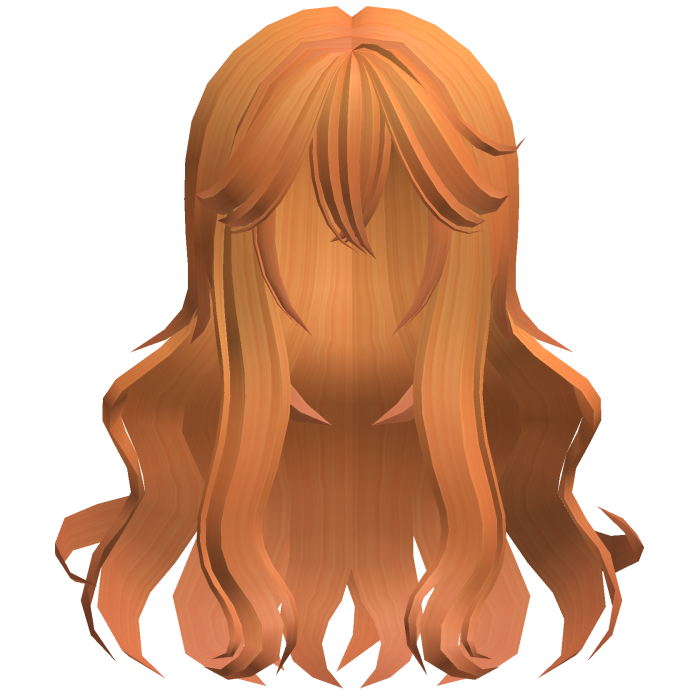 ♡ ꒰ fluffy anime orange moe wavy hair ꒱ ♡