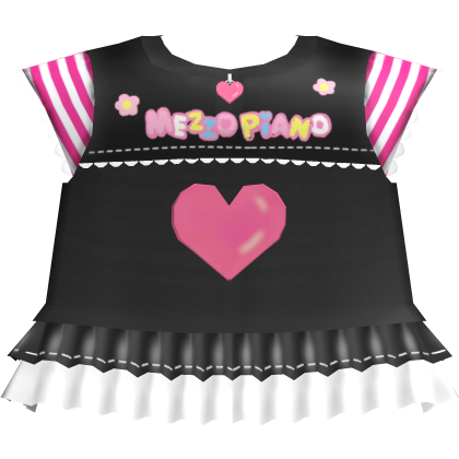 Cute Kawaii Mezzo Piano Black Dress Roblox item