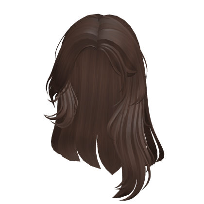 School girl hair in Brown Roblox item