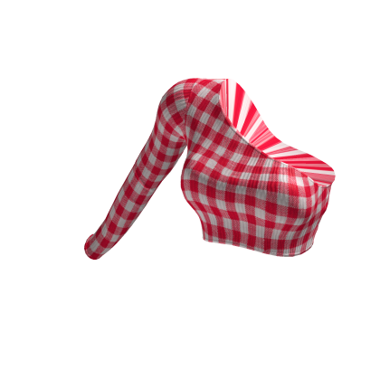 Red Stripes Off Shoulder Top