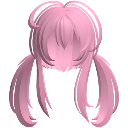 emo vampy moe messy ponytails hot pink