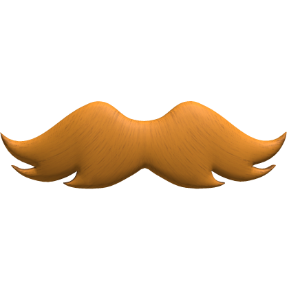orange fancy classic mustache Roblox item