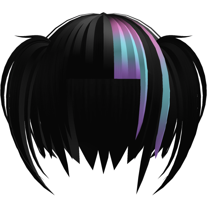 🕸️๋. ⭑ Mourning Gothic Pigtails || Black Pastel