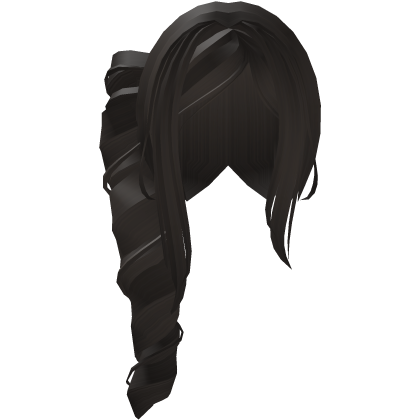 Adorable Long Swirly Side Ponytail in Brown