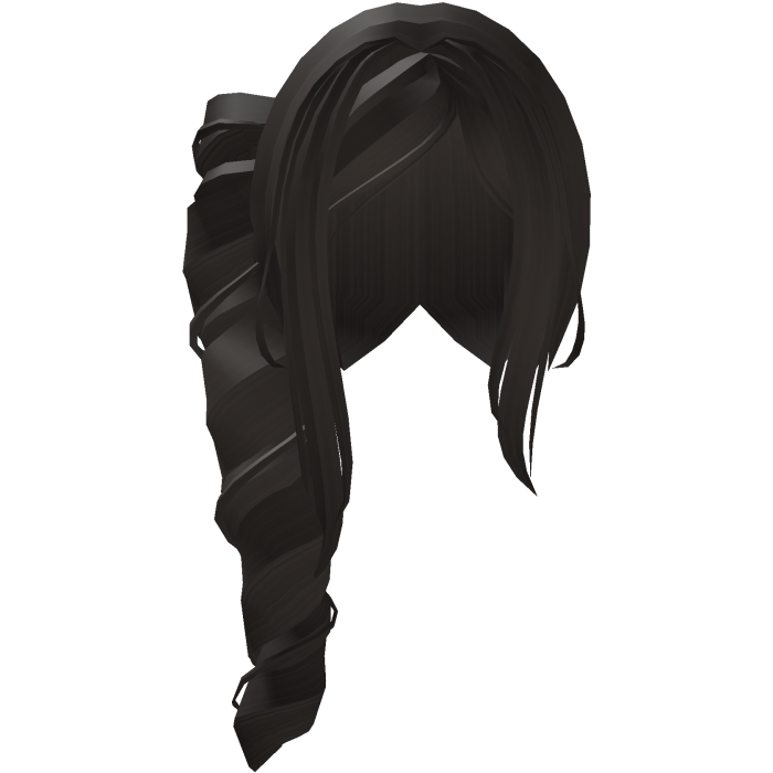 Adorable Long Swirly Side Ponytail in Brown