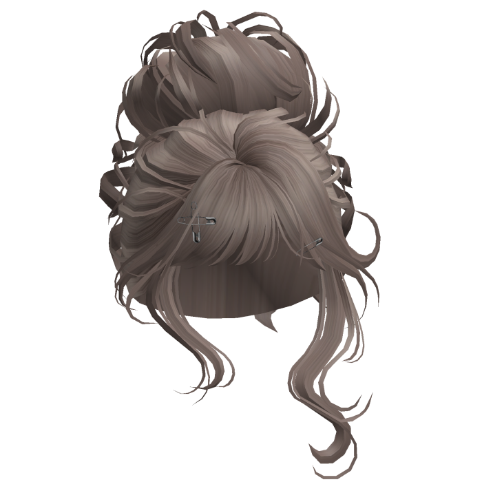 Elegant Princess Wispy Bun (Milktea)
