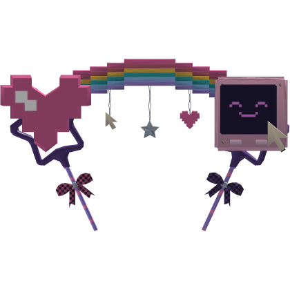 Cute Pixel Party Diwali Sparkler Boppers (Addon)