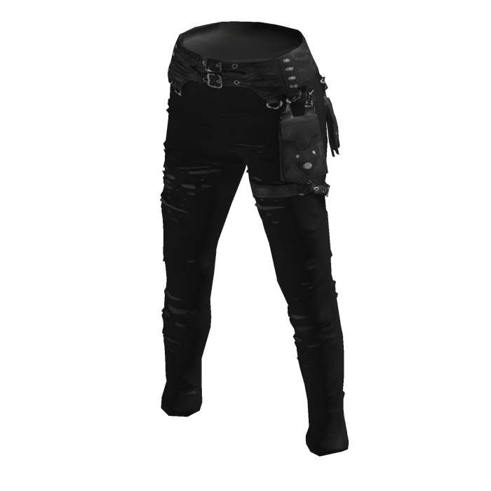 Black Gothic Cargo Pants