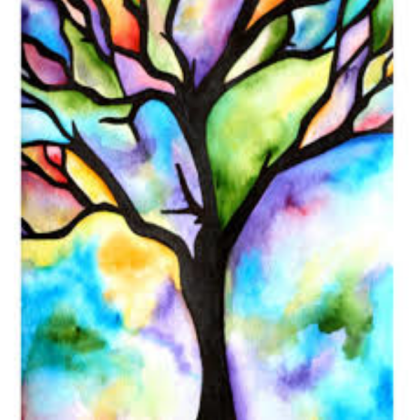 Acrylic Painting Of A Tree Roblox decal