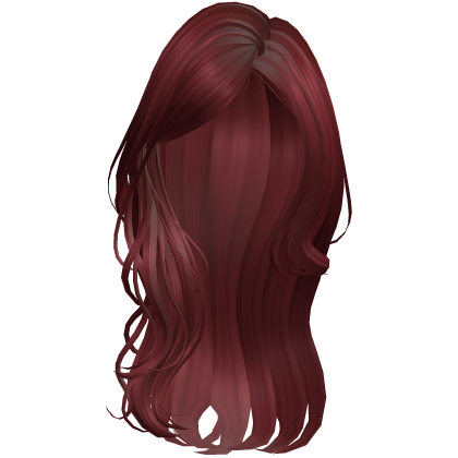 Red Long Wavy Layered Blowout