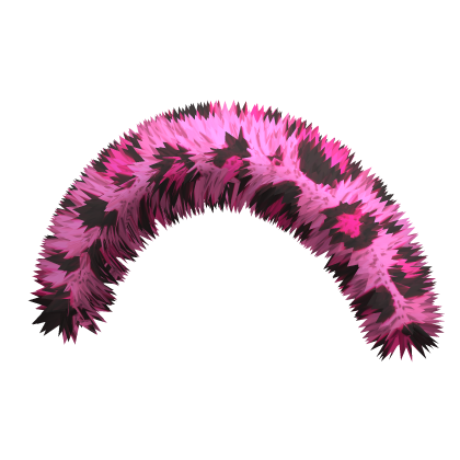 Hot Pink Y2K Gyaru Cheetah Fur Headband • DD28