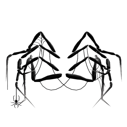 Black n White Spider Creepy Halloween Legs