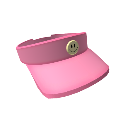 Preppy Smiley Visor (Pink)
