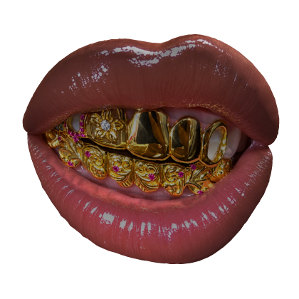 Light Peach Gold Grillz