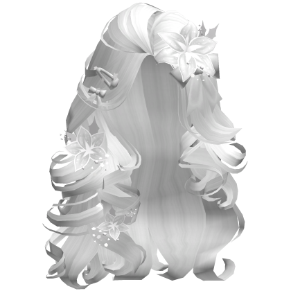 ♡ Christmas Blowout w/ Flowers (White)