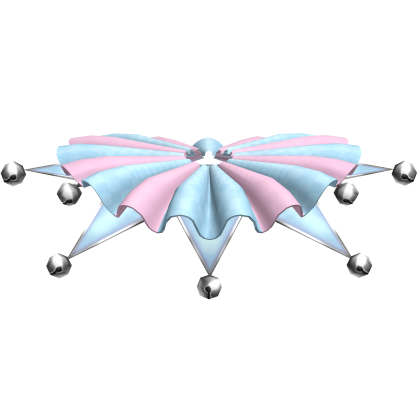 Pink Blue Silver Circus Jesters Capelet 