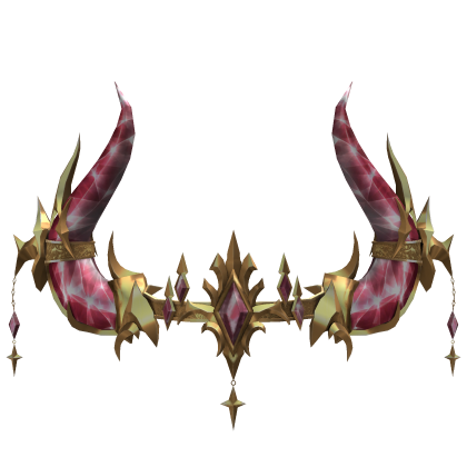Royal Crystal Crown Horns - Pink Gold Roblox item