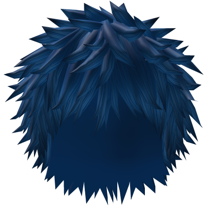 blue spiky emo hair