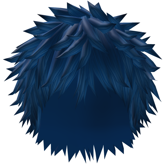 blue spiky emo hair