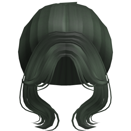 Soft Princess Wavy High Bun (Dark Green)