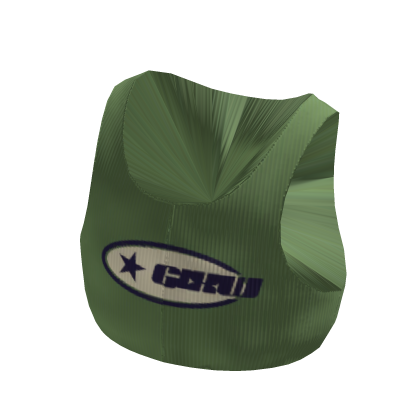 Green Y2K GLXW Logo Crop Top