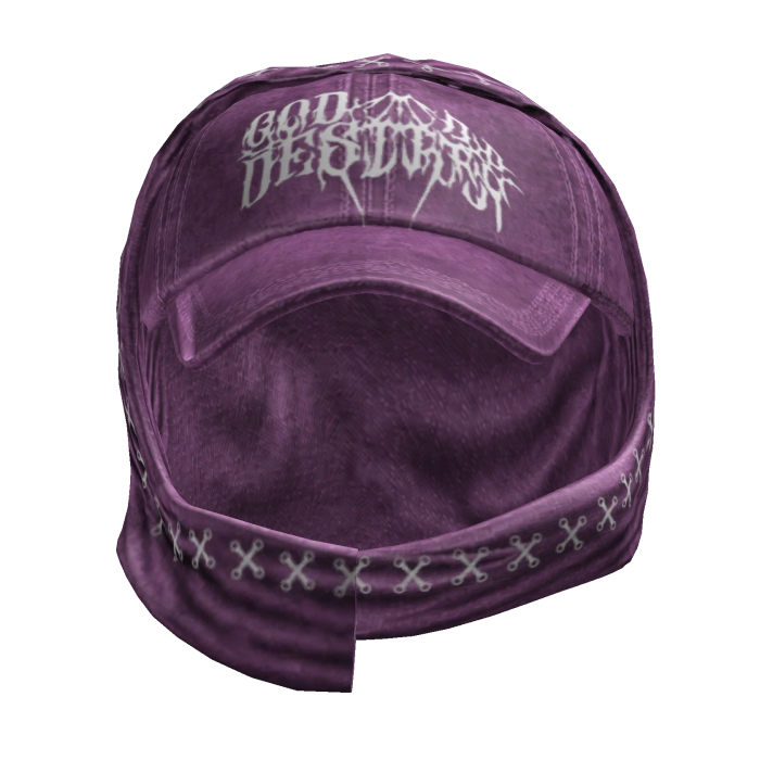 Y2K Hooded Baseball Cap (Pink)