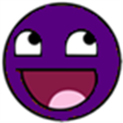 Purple Epic Face Roblox decal