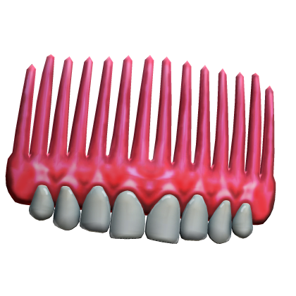 ♡ Creepy cute emo Teeth hair clip / comb ♡ 