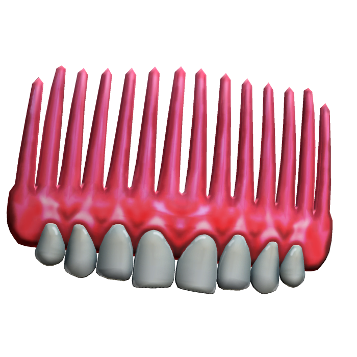 ♡ Creepy cute emo Teeth hair clip / comb ♡ 