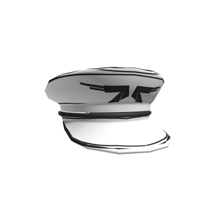 White Officer Visor Cap Roblox item