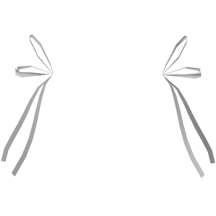 white flowing hair ribbons Roblox item