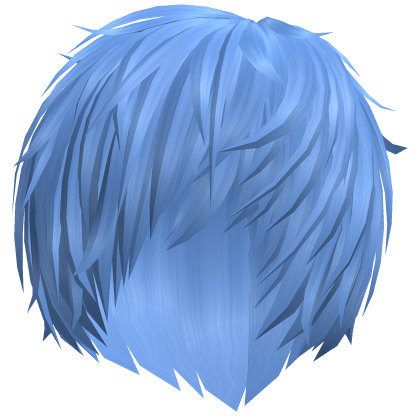 messy blue cute vampire emo anime boy hair