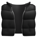 black puffer vest