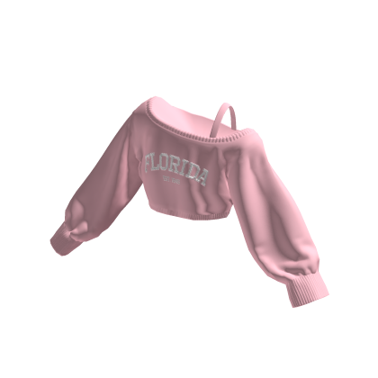 Florida Off Shoulder Oversized Sweater Cropped thumbnail