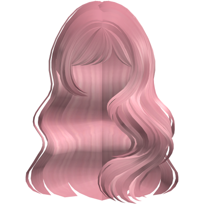 Long Wavy Layered Blowout in Pink