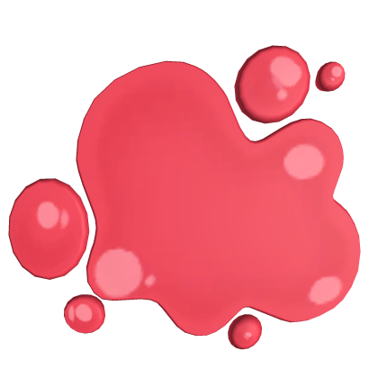 Red slime puddle - Shiny