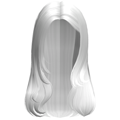 White Cute Preppy Soft Wavy Hair Roblox item