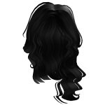♡ princess waves in black