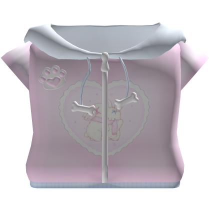 ♡⸝⸝ cute pink and blue hoodie with bunny hood